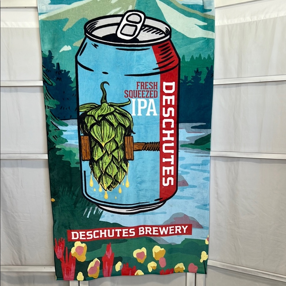 Deschutes Brewery IPA beer soft vibrant Beach Towel for Bath or beach